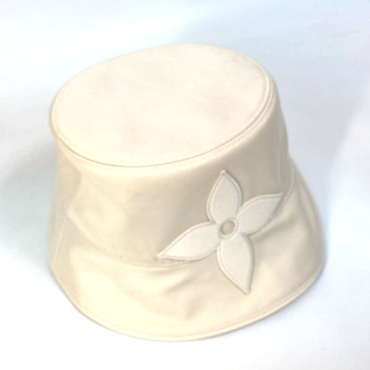LOUIS VUITTON hat M7090 cotton beige Hat Hat Bucket Hat Bob Hat Monogram reversible Bucket hat�ELV first Women Used Authentic