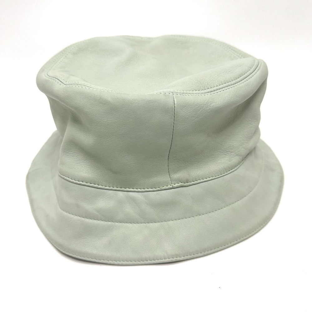 LOUIS VUITTON hat leather Gray type LV Cup Louis Vuitton Cup mens Used Authentic