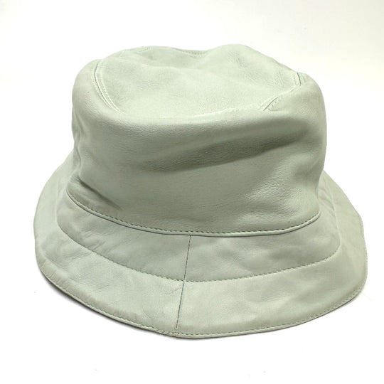 LOUIS VUITTON hat leather Gray type LV Cup Louis Vuitton Cup mens Used Authentic