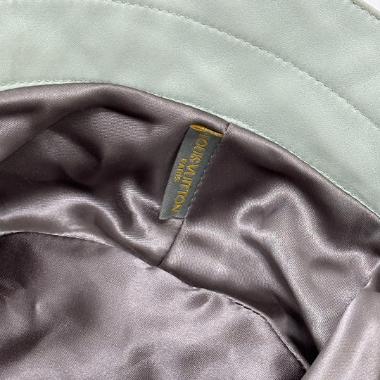 LOUIS VUITTON hat leather Gray type LV Cup Louis Vuitton Cup mens Used Authentic