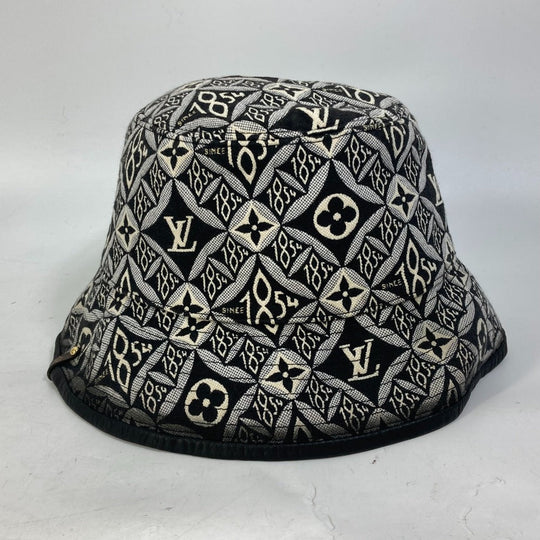 LOUIS VUITTON hat MP2828 cotton black Since1854 bob bucket hat Women S Used Authentic
