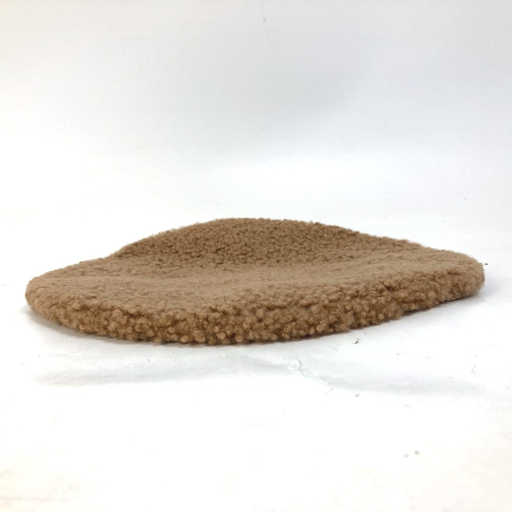 LOUIS VUITTON beret lambskin Brown Women S Used Authentic