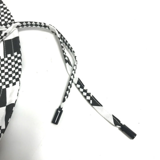 LOUIS VUITTON hat MP2965 Polyester / Cotton black Distorted Damier Hat mens Used Authentic