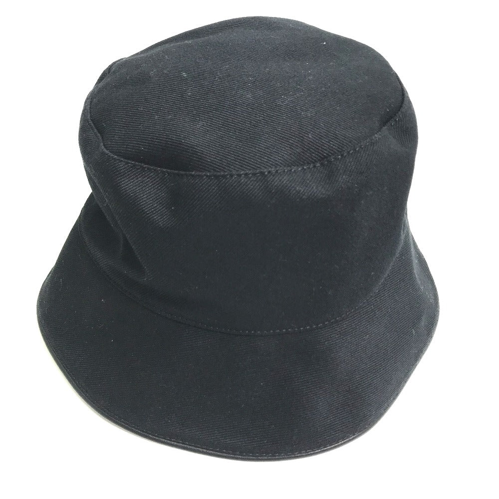 LOUIS VUITTON hat M7054M cotton black Bucket hat LV City Women Used Authentic