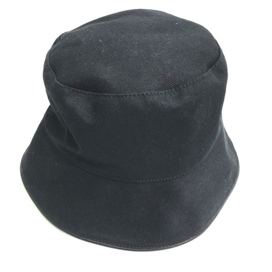 LOUIS VUITTON hat M7054M cotton black Bucket hat LV City Women Used Authentic