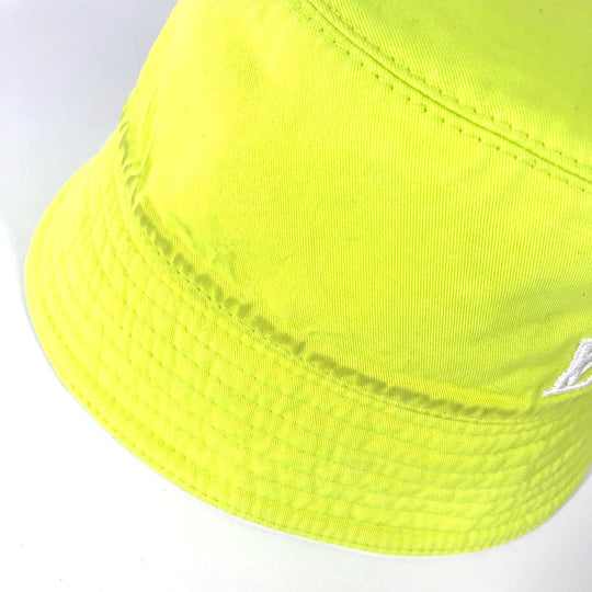LOUIS VUITTON hat M7064L cotton yellow By color Bucket hat monogram neon mens L Used Authentic