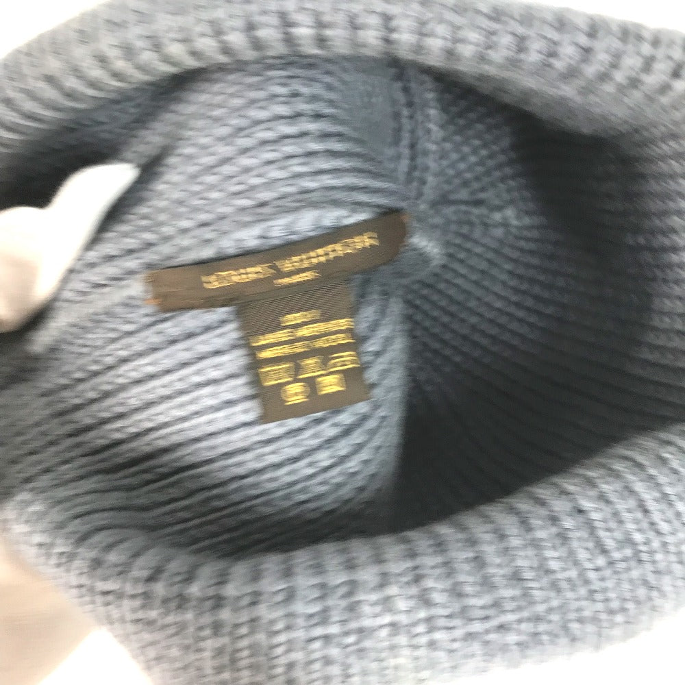 LOUIS VUITTON Knit hat wool gray logo mens Used Authentic