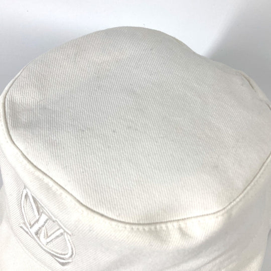 LOUIS VUITTON hat M7055M cotton white Chapeaux LV City Women Used Authentic