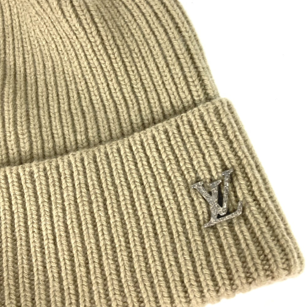 LOUIS VUITTON Knit hat M77971 cashmere beige beanie hat knit hat knit cap Beanie LV Ahead Women Used Authentic