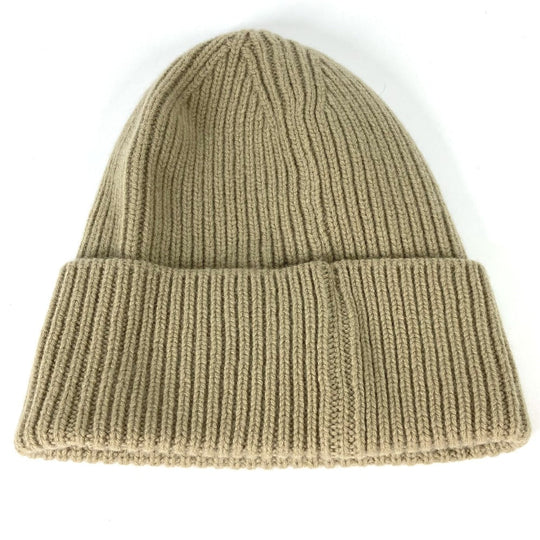 LOUIS VUITTON Knit hat M77971 cashmere beige beanie hat knit hat knit cap Beanie LV Ahead Women Used Authentic