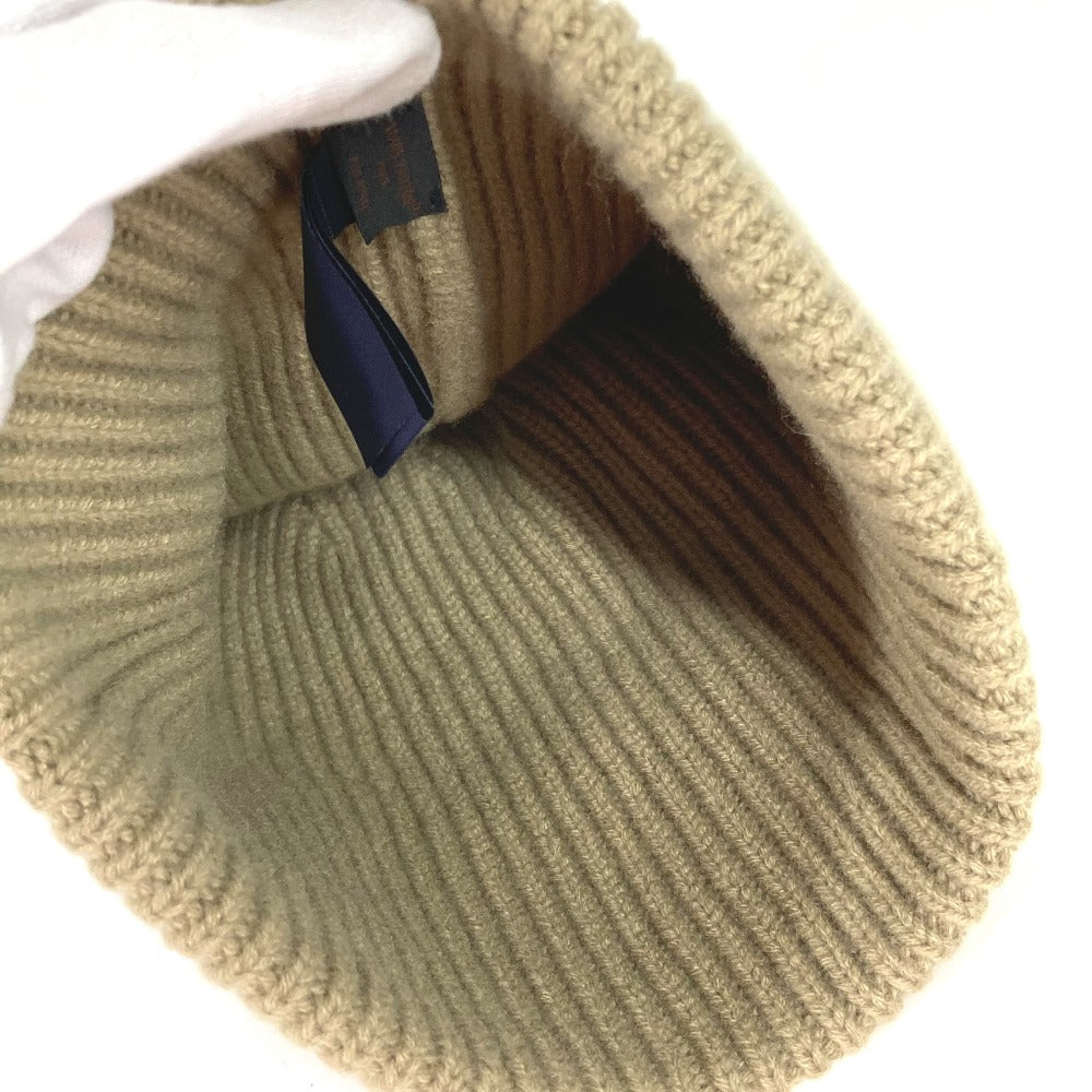 LOUIS VUITTON Knit hat M77971 cashmere beige beanie hat knit hat knit cap Beanie LV Ahead Women Used Authentic