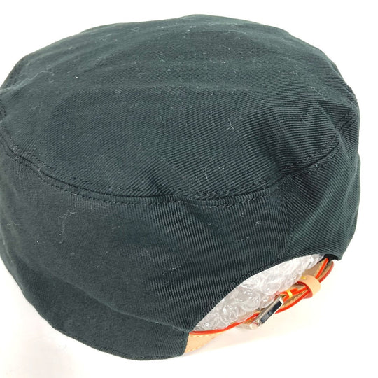 LOUIS VUITTON cap MP2731 cotton black NIGO collaboration NIGO Squared Newsboy Cap mens 58 Used Authentic