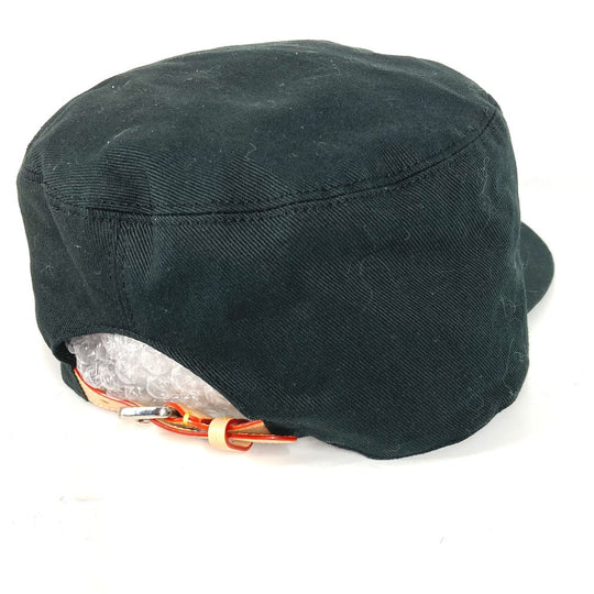LOUIS VUITTON cap MP2731 cotton black NIGO collaboration NIGO Squared Newsboy Cap mens 58 Used Authentic