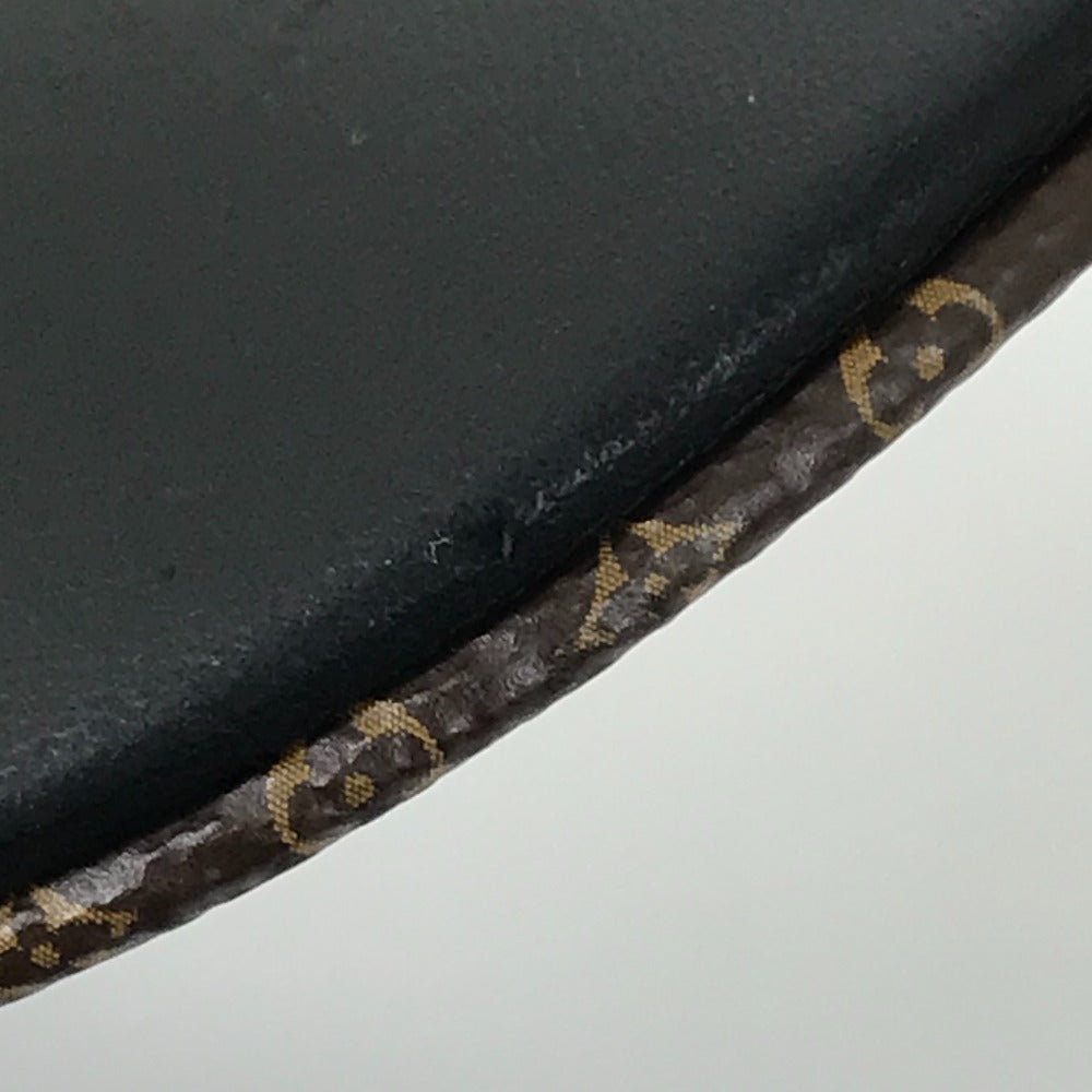 LOUIS VUITTON cap M76950 leather black Monogram Flower Cap Play L