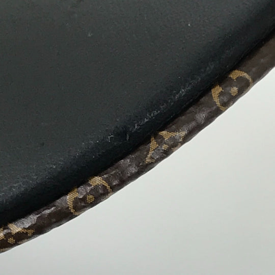 LOUIS VUITTON cap M76950 leather black Monogram Flower Cap Play L