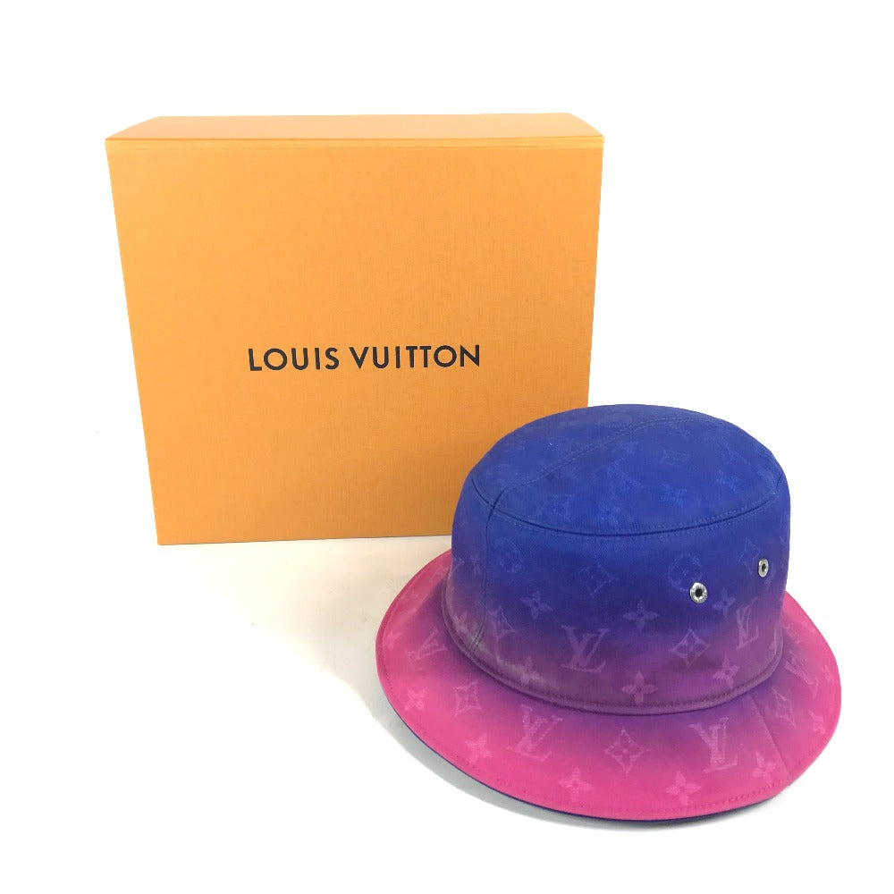 LOUIS VUITTON hat MP3297 cotton pink Bucket Hat Illusion Monogram L