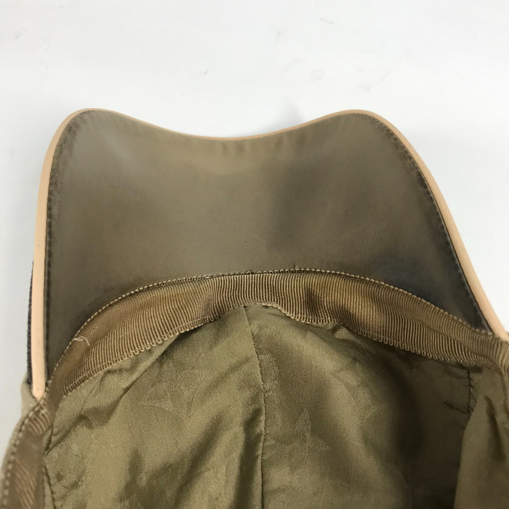 LOUIS VUITTON cap M76504 Polyester, Silk beige Monogram cap my essentials mens M Used Authentic
