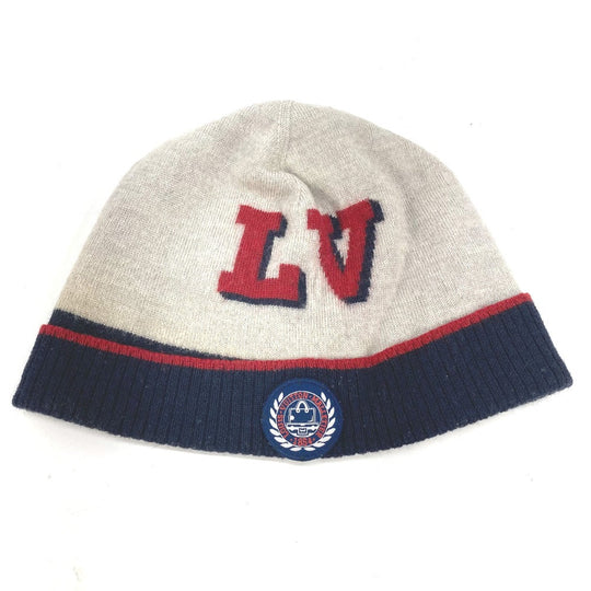 LOUIS VUITTON Knit hat M70531 wool Navy 1854 LV logo mens Used Authentic