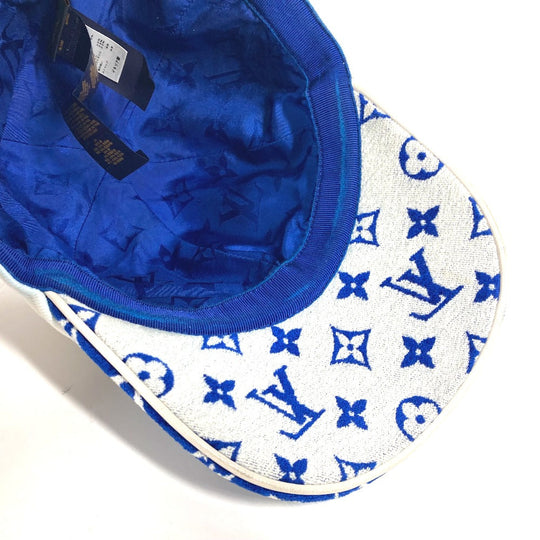 LOUIS VUITTON cap M77741 cotton blue LV Match Monogram Cap