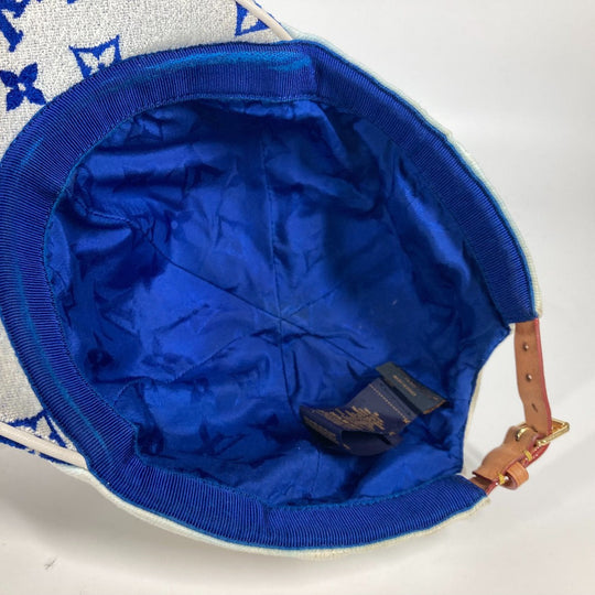 LOUIS VUITTON cap M77741 cotton blue LV Match Monogram Cap
