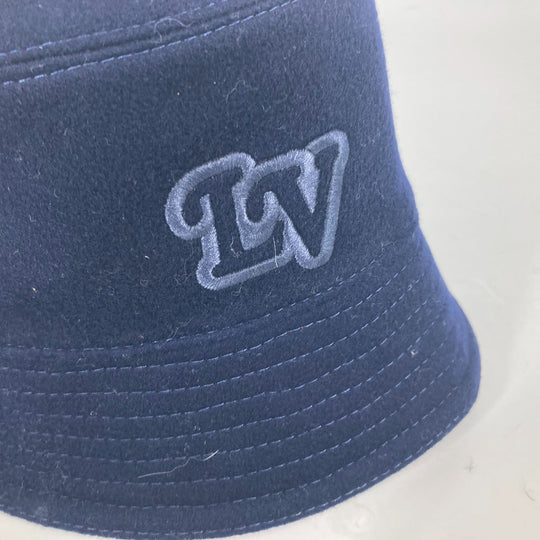 LOUIS VUITTON hat M7011M wool Navy chapeau monogram record mens M Used Authentic