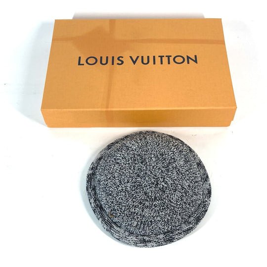 LOUIS VUITTON hat MP2447 Nylon, Cotton gray BIBI HAT Women Used Authentic