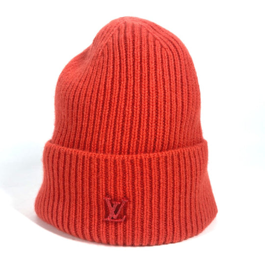 LOUIS VUITTON Knit hat M77949 cashmere Red beanie hat knit hat knit cap Beanie LV Ahead. mens Used Authentic