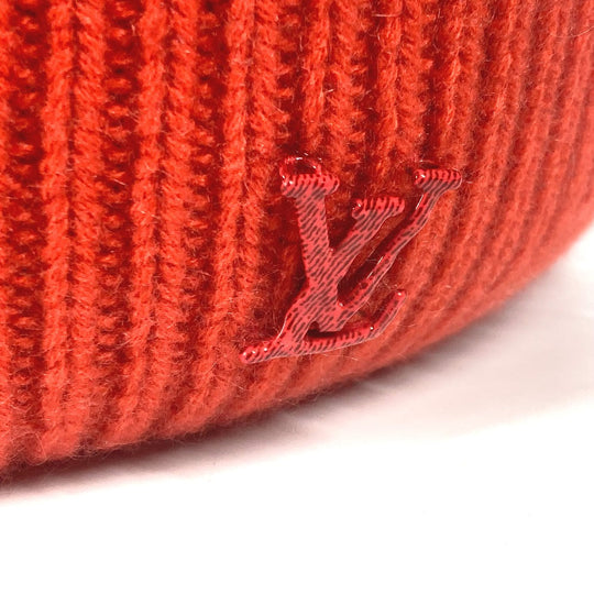LOUIS VUITTON Knit hat M77949 cashmere Red beanie hat knit hat knit cap Beanie LV Ahead. mens Used Authentic
