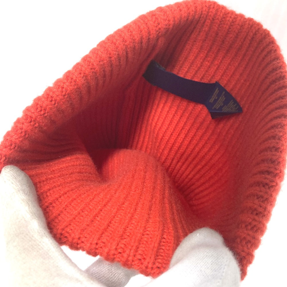 LOUIS VUITTON Knit hat M77949 cashmere Red beanie hat knit hat knit cap Beanie LV Ahead. mens Used Authentic