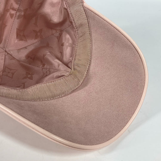 LOUIS VUITTON cap M7089L cotton pink Monogram Cap/LV First L