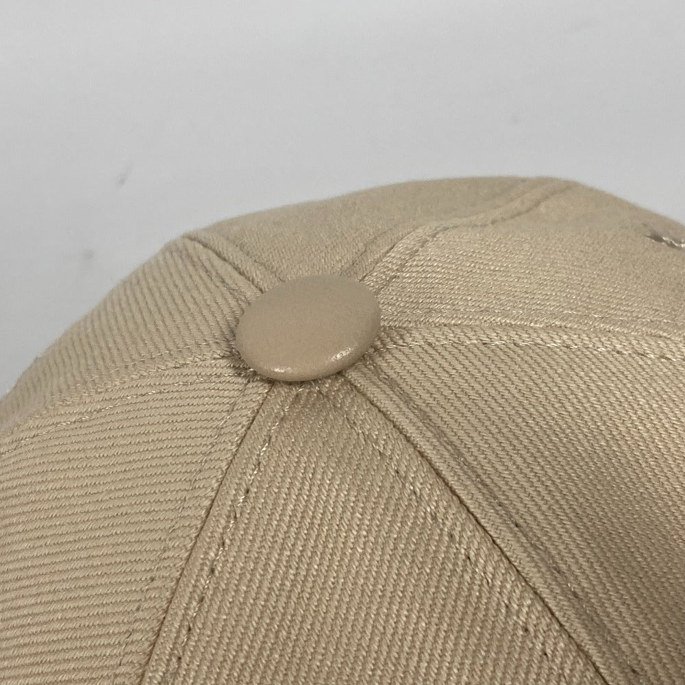LOUIS VUITTON cap M7051M cotton beige Cap LV Iconic Women M Used Authentic