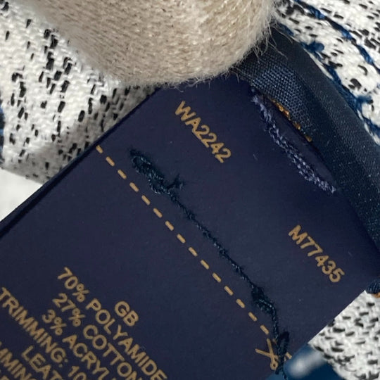 LOUIS VUITTON hat M77435 Polyamide, Cotton blue Monogram denim Bucket hat denim Women Used Authentic