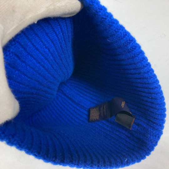 LOUIS VUITTON Knit hat M77957 cashmere blue beanie hat knit hat knit cap Bonnet LV Ahead mens Used Authentic