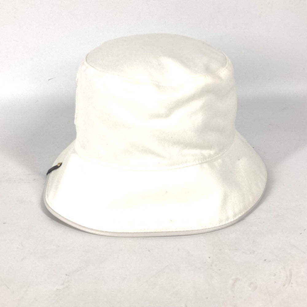 LOUIS VUITTON hat M7055M cotton white Chapeaux LV City Women Used Authentic