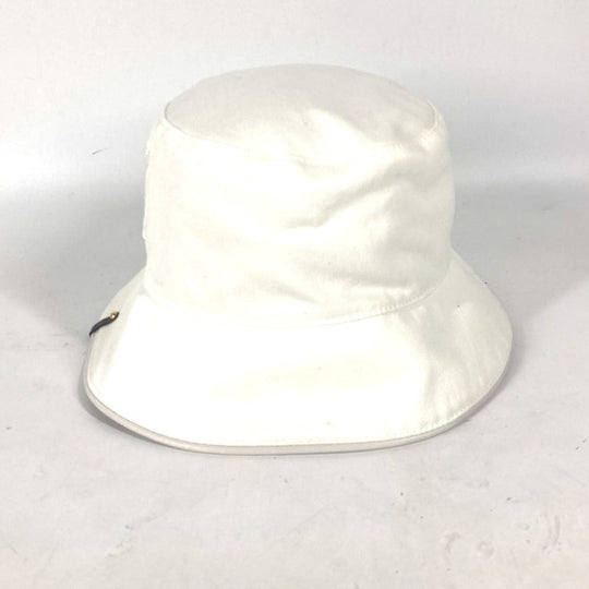 LOUIS VUITTON hat M7055M cotton white Chapeaux LV City Women Used Authentic
