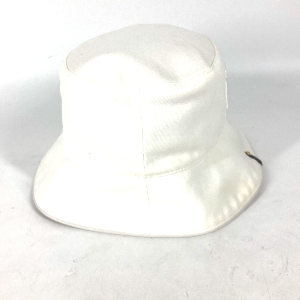 LOUIS VUITTON hat M7055M cotton white Chapeaux LV City Women Used Authentic