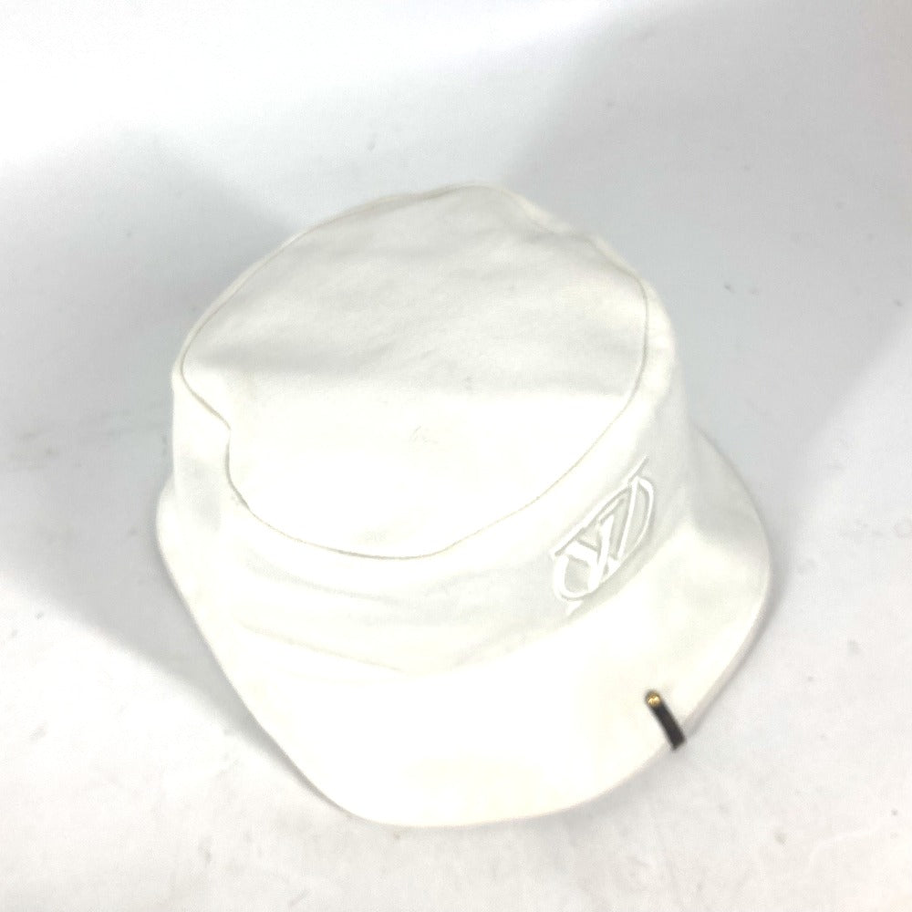 LOUIS VUITTON hat M7055M cotton white Chapeaux LV City Women Used Authentic