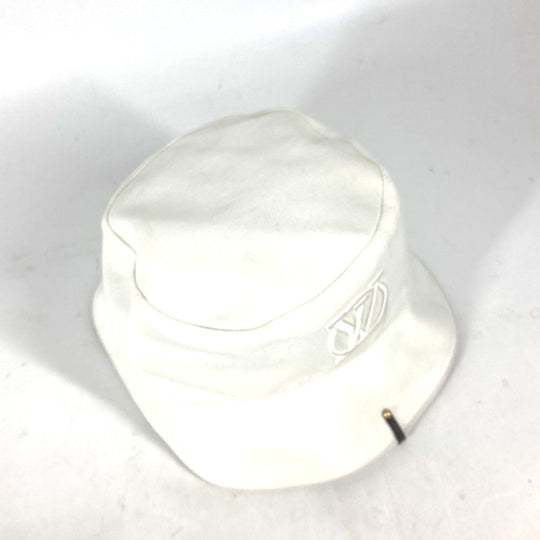 LOUIS VUITTON hat M7055M cotton white Chapeaux LV City Women Used Authentic