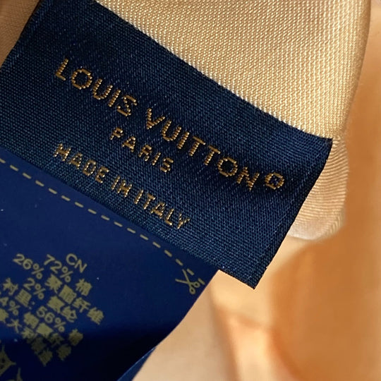 LOUIS VUITTON hat M7101M Cotton, Polyester blue Bucket Hat Monogram Constellation mens Used Authentic