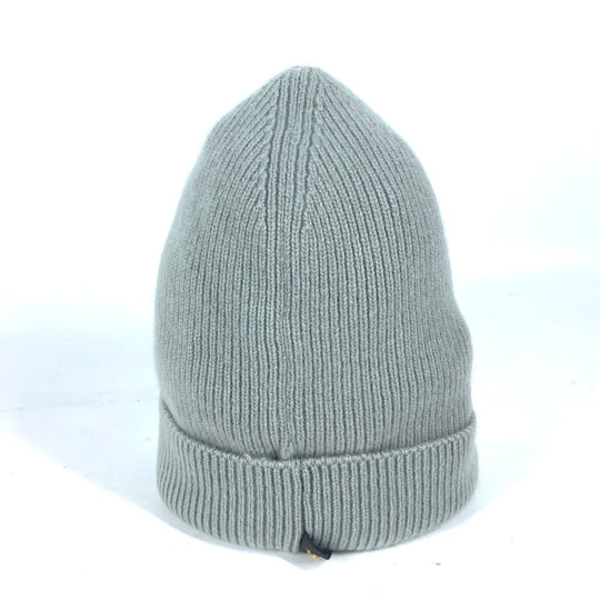 LOUIS VUITTON Knit hat cashmere Green type logo mens Used Authentic