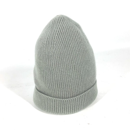 LOUIS VUITTON Knit hat cashmere Green type logo mens Used Authentic