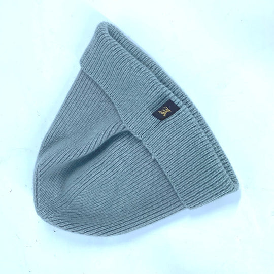 LOUIS VUITTON Knit hat cashmere Green type logo mens Used Authentic