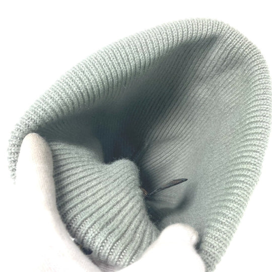 LOUIS VUITTON Knit hat cashmere Green type logo mens Used Authentic