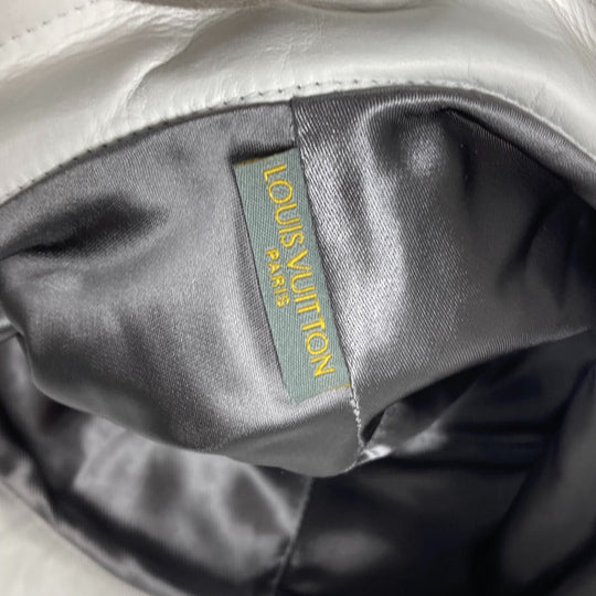 LOUIS VUITTON hat leather white LVCUP Louis Vuitton Cup logo