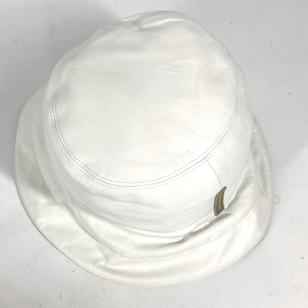 LOUIS VUITTON hat leather white LVCUP Louis Vuitton Cup logo