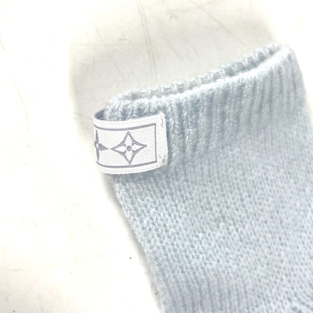 LOUIS VUITTON Knit hat GI029C cashmere blue BABY Baby Gifts Baby Shower Gifts Baby Gift Set Monogram Women Used Authentic