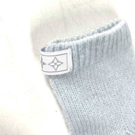 LOUIS VUITTON Knit hat GI029C cashmere blue BABY Baby Gifts Baby Shower Gifts Baby Gift Set Monogram Women Used Authentic