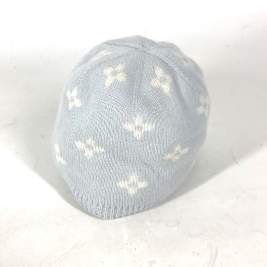 LOUIS VUITTON Knit hat GI029C cashmere blue BABY Baby Gifts Baby Shower Gifts Baby Gift Set Monogram Women Used Authentic