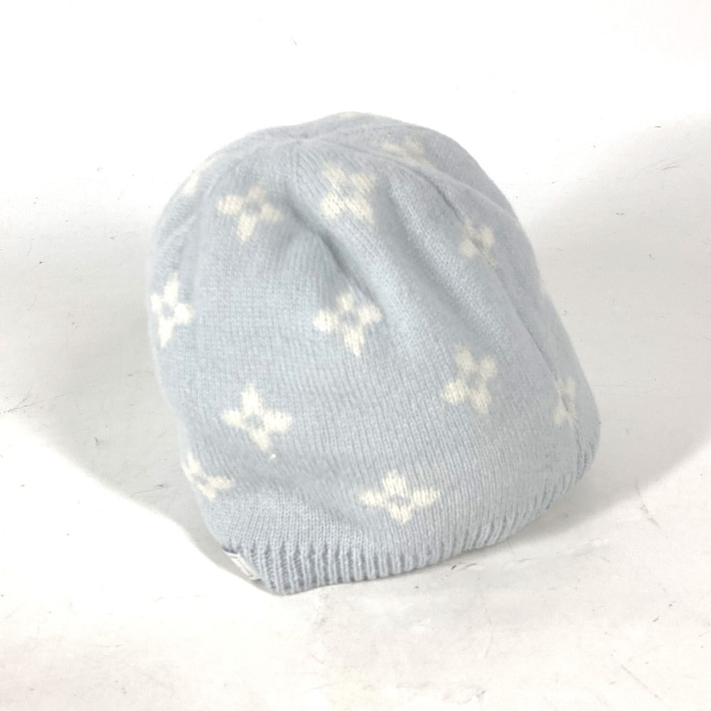 LOUIS VUITTON Knit hat GI029C cashmere blue BABY Baby Gifts Baby Shower Gifts Baby Gift Set Monogram Women Used Authentic