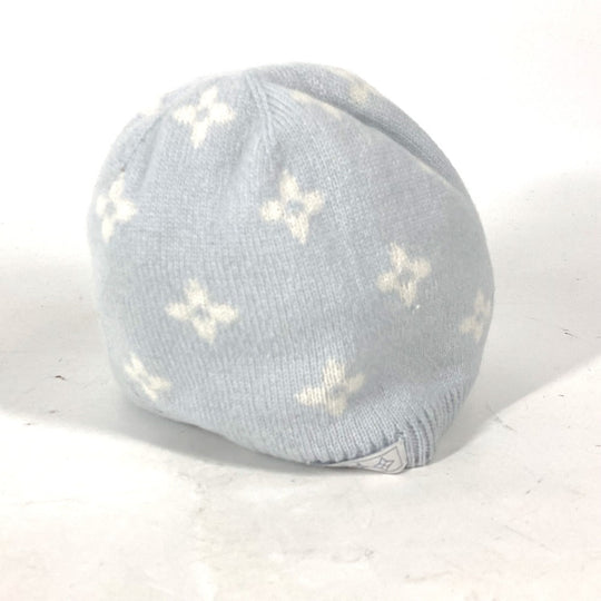LOUIS VUITTON Knit hat GI029C cashmere blue BABY Baby Gifts Baby Shower Gifts Baby Gift Set Monogram Women Used Authentic